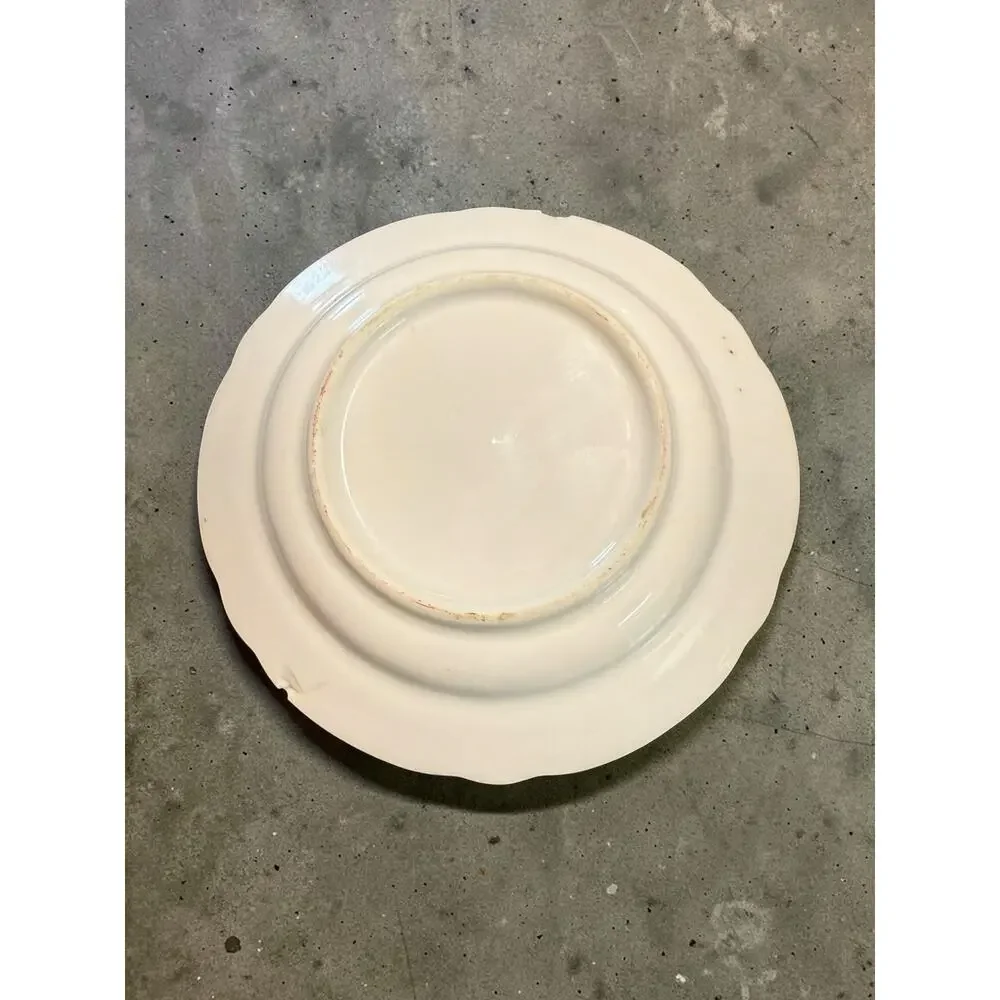 Antique Hand-Painted Porcelain Fruit Plates - Set of 10